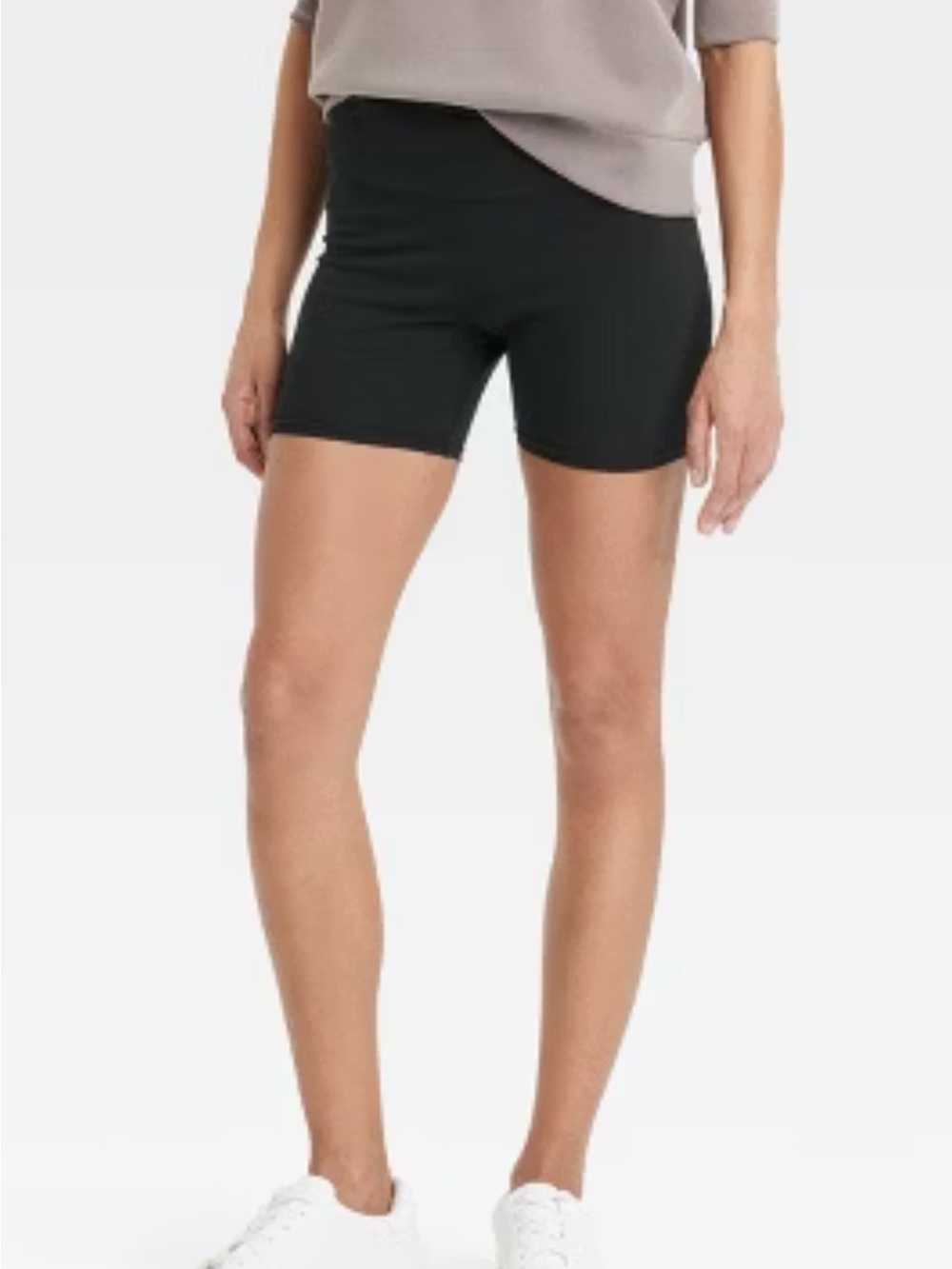 Women's High Rise Cotton 5" Inseam Bike Shorts - A New Day
